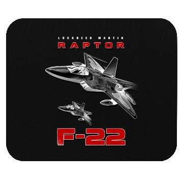 Discover F-22 Raptor Fighterjet Us Air Force Warbird Mouse Pads