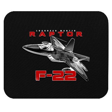 Discover F-22 Raptor Fighterjet Us Air Force Warbird Mouse Pads