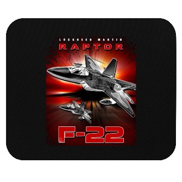 Discover F-22 Raptor Fighterjet Us Air Force Warbird Mouse Pads
