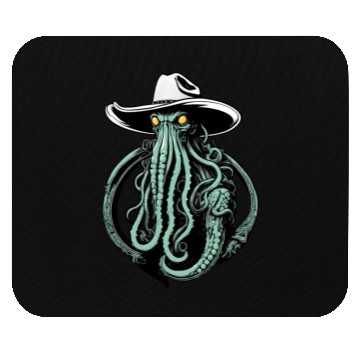 Discover Weird Wild West - Cthulhu Cowboy Mouse Pads