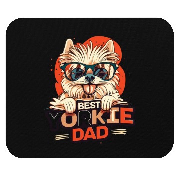 Discover Best Yorkie Dad Ever Mouse Pads