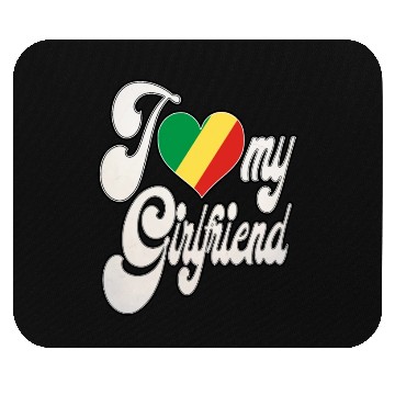 Discover CongoRI Love My Congolese Republic Girlfriend Mouse Pads