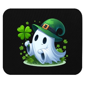 Discover St. Patrick's Day Ghostly Charm Mouse Pads