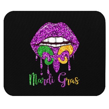 Discover Dripping Mardi Gras Mouse Pads