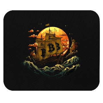 Discover Bitcoin Ship Mouse Pads