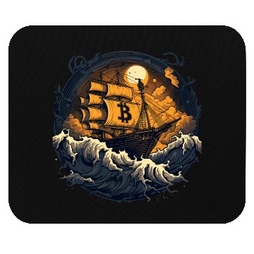 Discover Bitcoin Ship Mouse Pads
