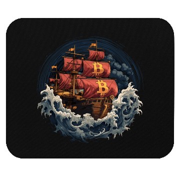 Discover Bitcoin Ship Mouse Pads