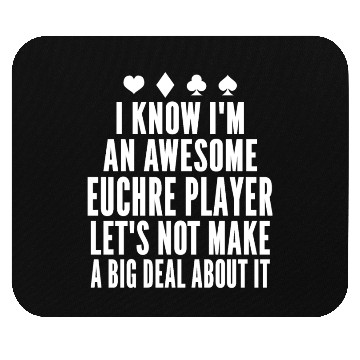 Discover Euchre card funny euchre Mouse Pads