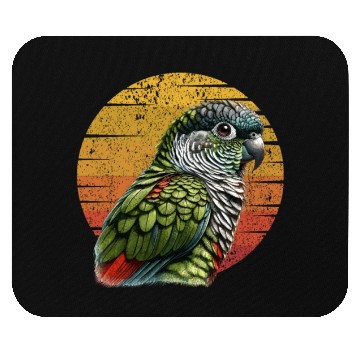 Discover Green Cheeked Conure Cute Conure Parrot Mouse Pads