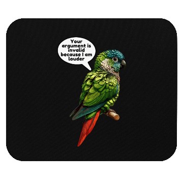 Discover Green Cheek Conure Meme Funny Conure Parrot Mouse Pads