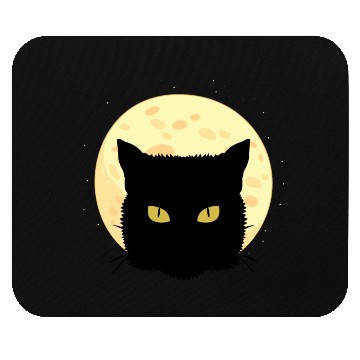 Discover Cat Full Moon Cat Owner Gift Mouse Pads