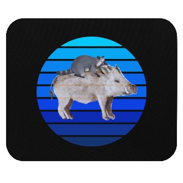 Discover boar raccoon Mouse Pads