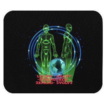 Discover 5 Steps to Growth (Evolution) Red Mouse Pads