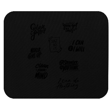 Discover Cool Positive and Motivational Quotes Pack Mouse Pads