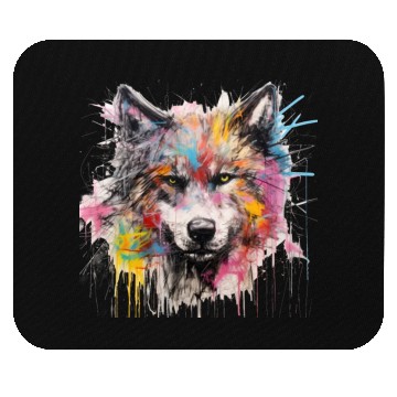 Discover Grafitti Wolf Mouse Pads