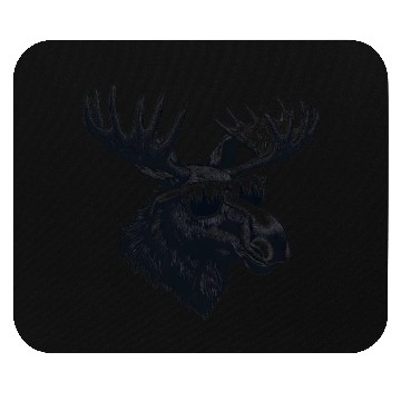 Discover Moose head wear glasses cool Mouse Pads