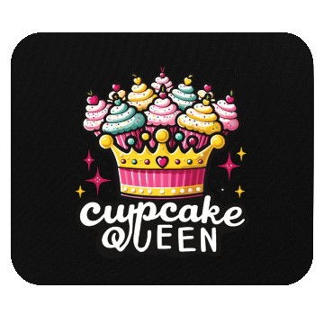Discover Cupcake Queen Delicious Bakery Muffin Mouse Pads