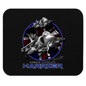Discover Harrier Jump Jet Royal Air Force Fighterjet Mouse Pads