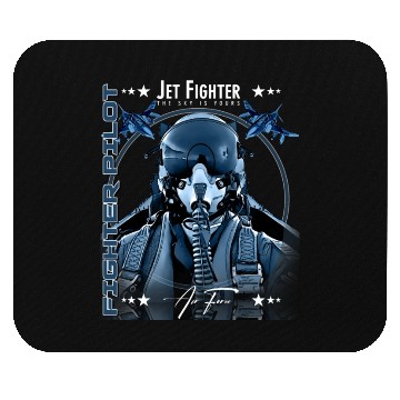 Discover Fighter Pilot Helmet Air Force F4 Phantom Mouse Pads