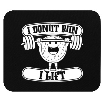 Discover Fitness Donut Funny Donut Gym Mouse Pads