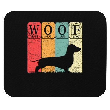 Discover Dachshund Dog Periodic Table Elements Dog Lover Mouse Pads