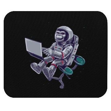 Discover Astronaut Monkey In Space Mouse Pads