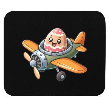 Discover Easter Egg Airplane Pilot Design Mouse Pads