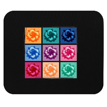 Discover Pop Art Hibiscus Mouse Pads
