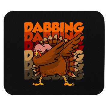 Discover Dabbing Turkey Mouse Pads Thanksgiving