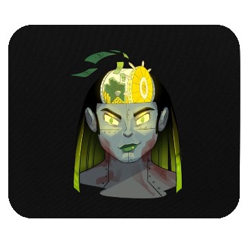 Discover Money Female Robot Mouse Pads