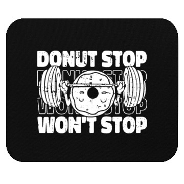 Discover Fitness Donut Funny Donut Gym Mouse Pads