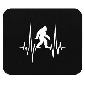 Discover White Heartbeat with a Bigfoot Mouse Pads