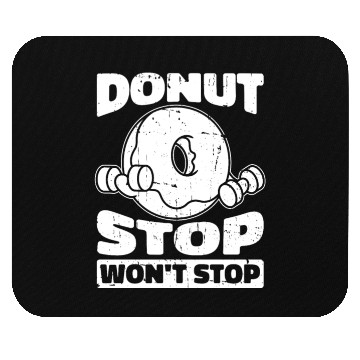 Discover Fitness Donut Funny Donut Gym Mouse Pads