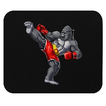 Discover Gorilla Muay Thai Fighter Mouse Pads