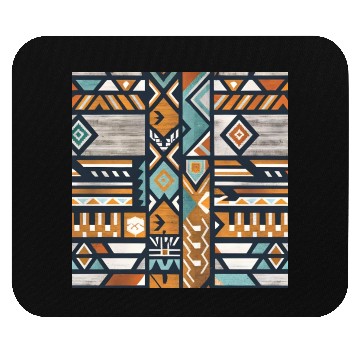 Discover Urban Tribal Pattern - Aztec - Concrete and Wood Mouse Pads