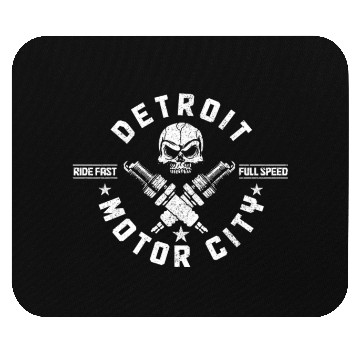 Discover Detroit Michigan Motor City USA Mouse Pads