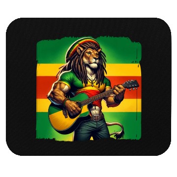Discover Jamaica lion reggae music Mouse Pads