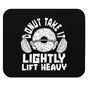 Discover Fitness Donut Funny Donut Gym Mouse Pads
