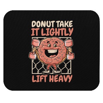 Discover Fitness Donut Funny Donut Gym Mouse Pads
