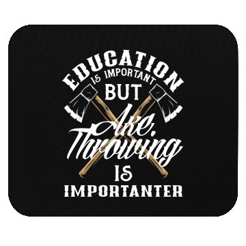 Discover Axe Throwing Axe Throwing Education Funny Saying Mouse Pads