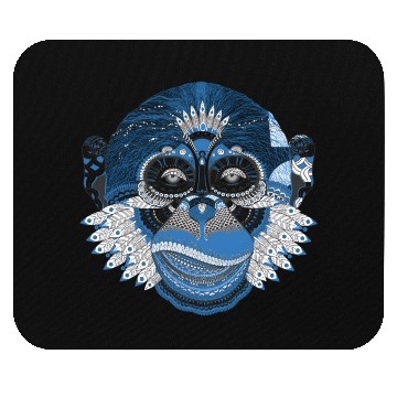 Discover Monkey Mandala Art Mouse Pads