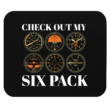 Discover Funny Pilot Six Pack Aviation Flight Simulation Mouse Pads