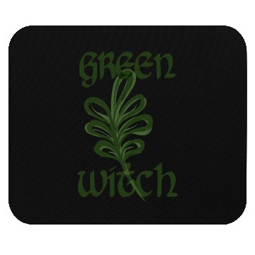 Discover green witch Mouse Pads