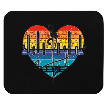 Discover Valentine's day heartbeat Mouse Pads