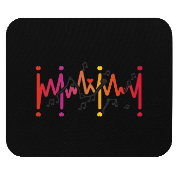 Discover Valentine's day heartbeat Mouse Pads