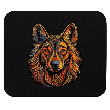 Discover German Shepherd Funny Dog Halloween Costume Trick Mouse Pads