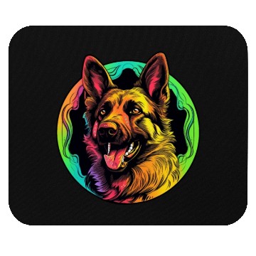 Discover German Shepherd Funny Dog Halloween Costume Trick Mouse Pads