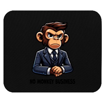 Discover No monkey Business - Chimp Mouse Pads