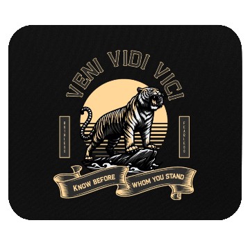 Discover Veni Vidi Vici Wild Tiger Mouse Pads