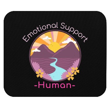 Discover EMOTIONAL SUPPORT HUMAN Nature Mouse Pads